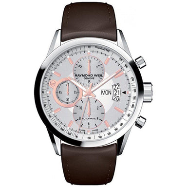 Raymond Weil Freelancer Automatic Chronograph Automatic Brown Leather Watch 7730-STC-65025 