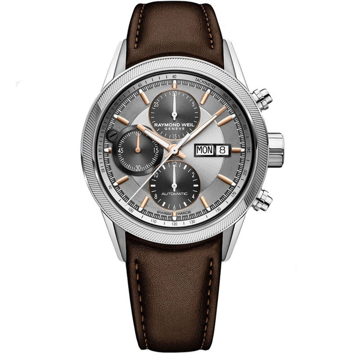 Raymond Weil Freelancer Automatic Chronograph Automatic Brown Leather Watch 7731-SC2-65655 