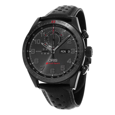 Oris Audi Sport Automatic Black Leather Watch 77876617784LS 