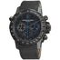 Raymond Weil Nabucco Rivoluzione Quartz Chronograph Automatic Black Leather Watch 7810-BSF-05207 