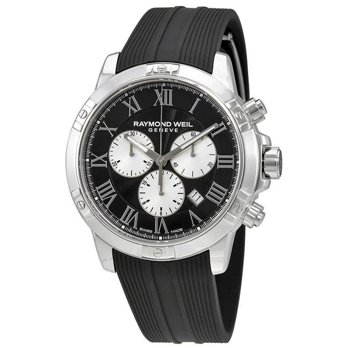 Raymond Weil Tango Quartz Chronograph Black Rubber Watch 8560-SR-00206 