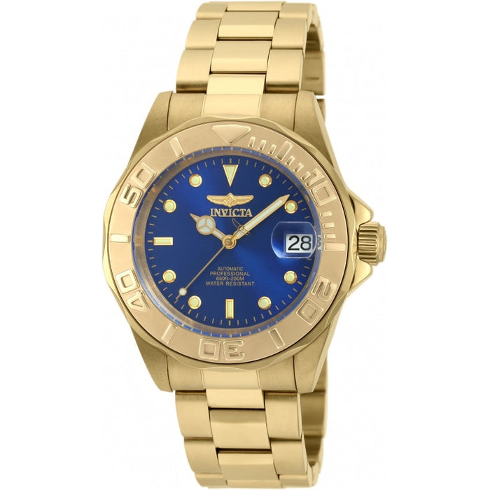 Invicta Men's 90186 Pro Diver Automatic 3 Hand Blue Dial Watch