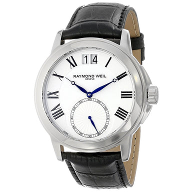 Raymond Weil Tradition Quartz Black Leather Watch 9578-STC-00300 