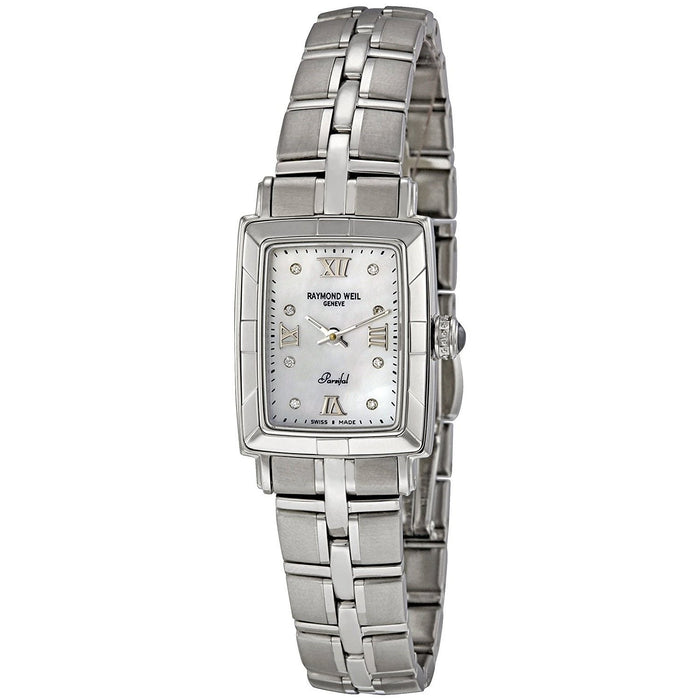 Raymond Weil Parsifal Quartz Diamond Stainless Steel Watch 9741-ST-00995 