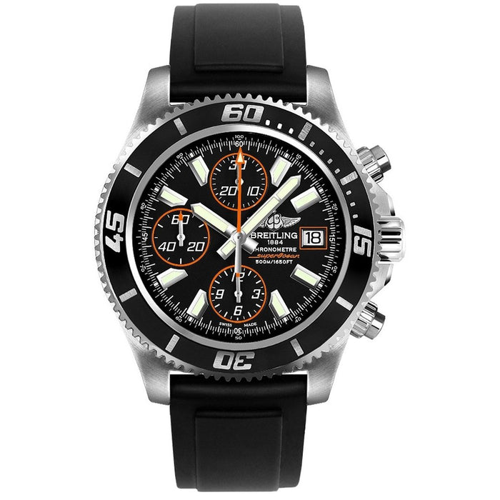 Breitling Superocean II 44 Calibre 13 Automatic Chronograph Automatic Black Leather Watch A1334102-BA85-131S 