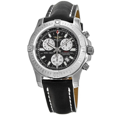 Breitling Colt Chronograph Quartz Chronograph Black Leather Watch A7338811-BD43-435X 