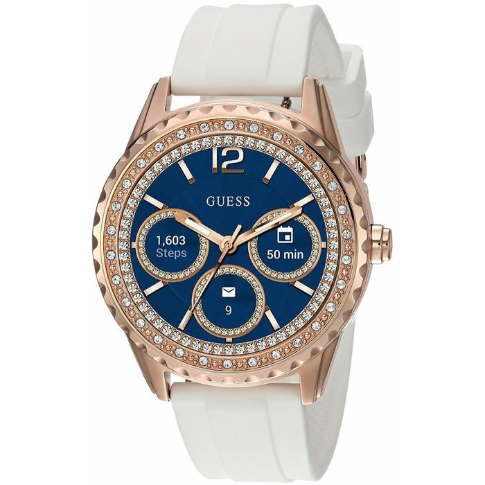 Guess Smartwatch Quartz White Silicone Watch C1003L1 
