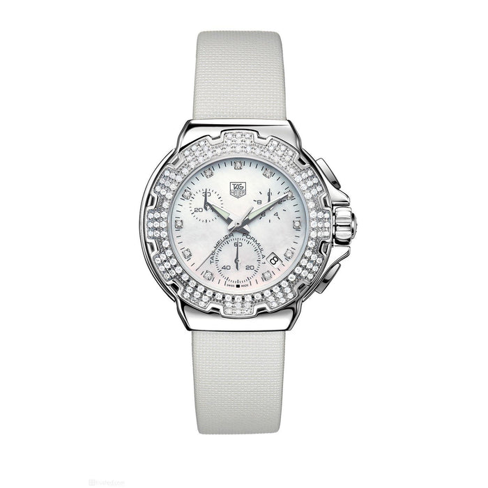 Tag Heuer Formula 1 Quartz Chronograph Diamond White Satin Watch CAC1310.FC6219 