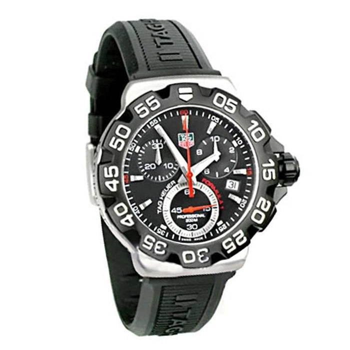 Tag Heuer Formula 1 Quartz Chronograph Black Rubber Watch CAH1110.BT0714 