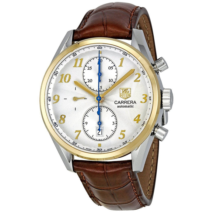 Tag Heuer Carrera Heritage Calibre 16 Automatic 18kt yellow gold Chronograph Automatic Brown Leather Watch CAS2150.FC6291 