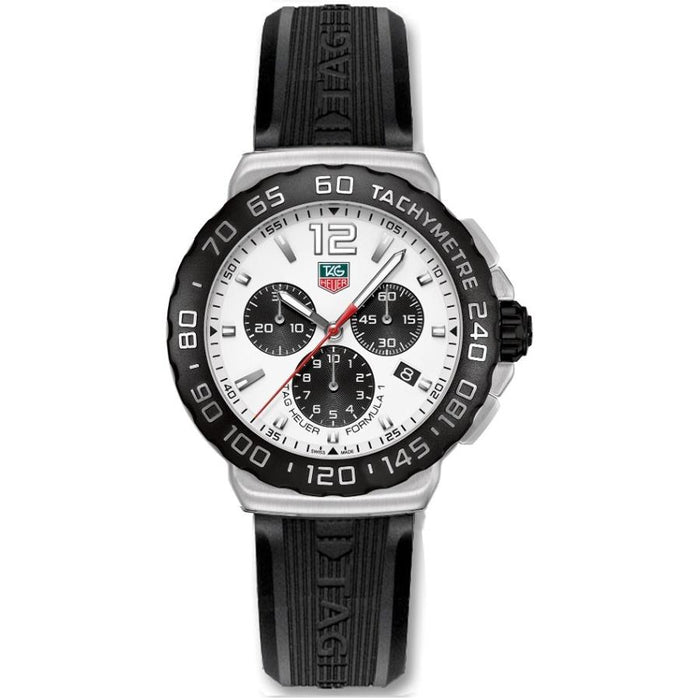 Tag Heuer Formula 1 Quartz Chronograph Black Stainless Steel Watch CAU1111.FT6024 