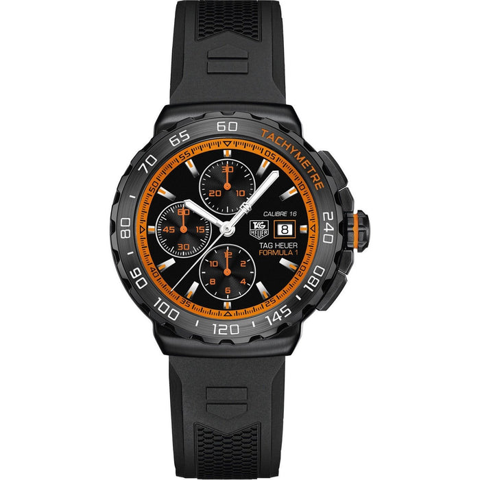 Tag Heuer Formula 1 Quartz Chronograph Black Rubber Watch CAU2012.FT6038 