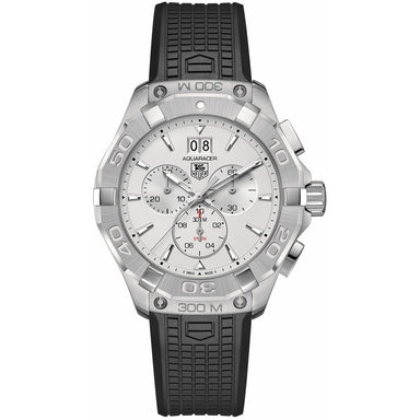 Tag Heuer Aquaracer Quartz Chronograph Black Rubber Watch CAY1111.FT6041 