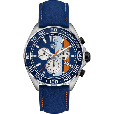 Tag Heuer Formula 1 Quartz Chronograph Blue Leather Watch CAZ101N.FC8243 