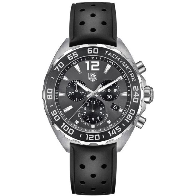 Tag Heuer Formula 1 Quartz Chronograph Black Rubber Watch CAZ1111.FT8023 