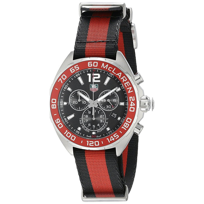 Tag Heuer Formula One Quartz Chronograph Red and Black Canvas Watch CAZ1112.FC8188 