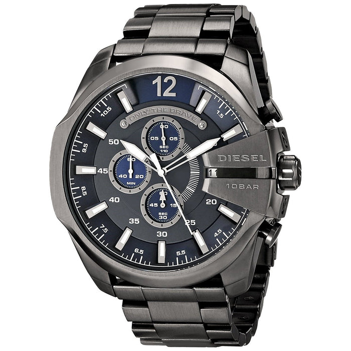 Diesel Mega Chief Quartz — Steel Chronograph Grey Stainless Watch DZ4329