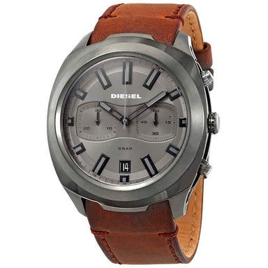 Diesel Tumbler Quartz Chronograph Brown Leather Watch DZ4491 