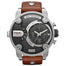 Diesel Super Bad Ass Quartz Chronograph Brown Leather Watch DZ7264 