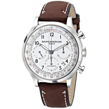 Baume & Mercier Capeland Automatic Chronograph Automatic Brown Leather Watch MOA10000 