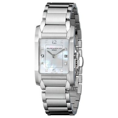 Baume & Mercier Hampton Quartz Diamond Stainless Steel Watch MOA10050 