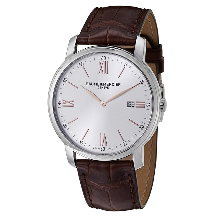 Baume & Mercier Classima Quartz Brown Leather Watch MOA10144 