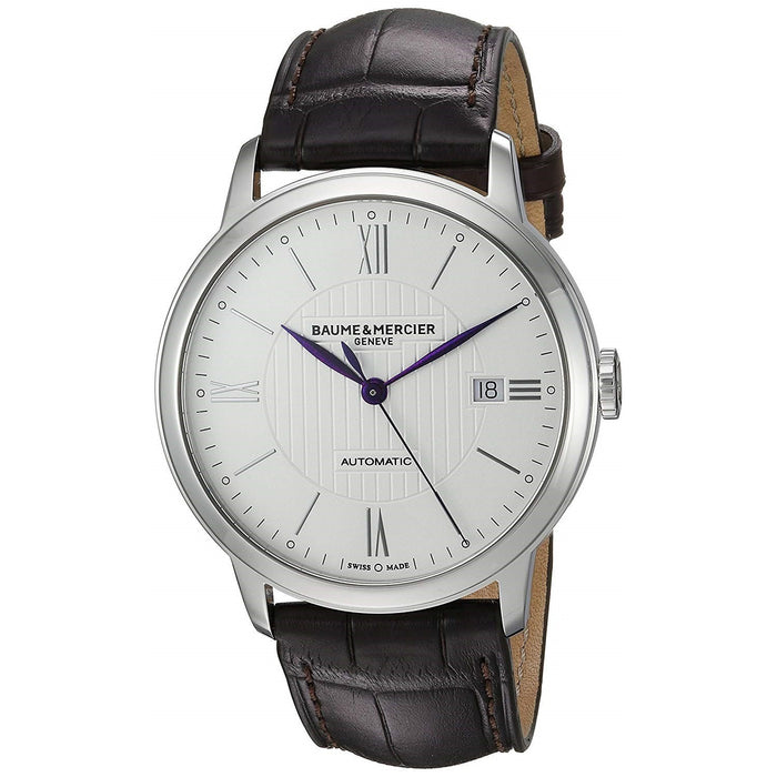 Baume & Mercier Classima Automatic Brown Leather Watch MOA10214 