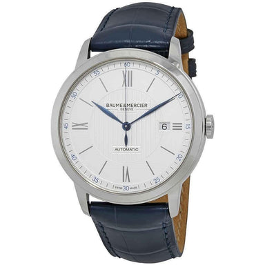 Baume & Mercier Classima Automatic Blue Leather Watch MOA10333 