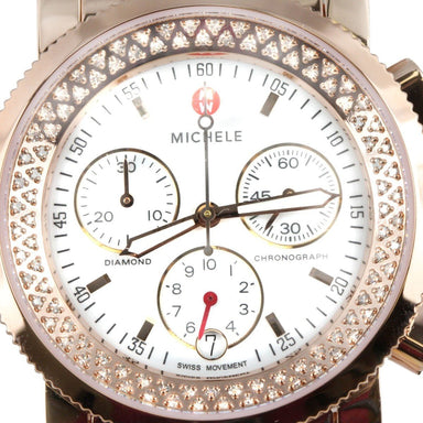 Michele Classic Quartz Chronograph Gold-Tone Stainless Steel Watch MWW01C000059 