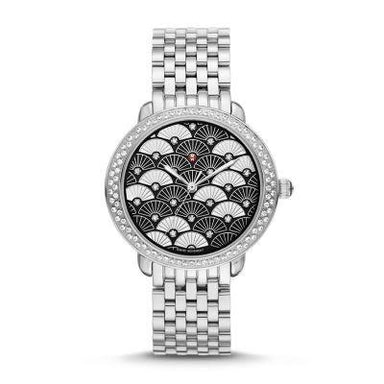Michele Serein 16 Quartz Fan Diamond Stainless Steel Watch MWW21B000104 
