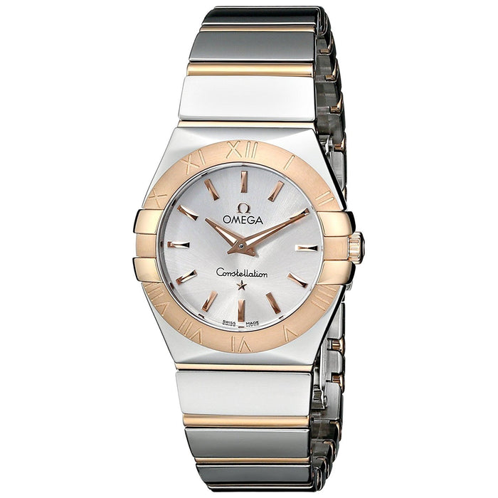 Omega Constellation Quartz 18kt Rose Gold Two-Tone Stainless Steel Watch O12320276002003 