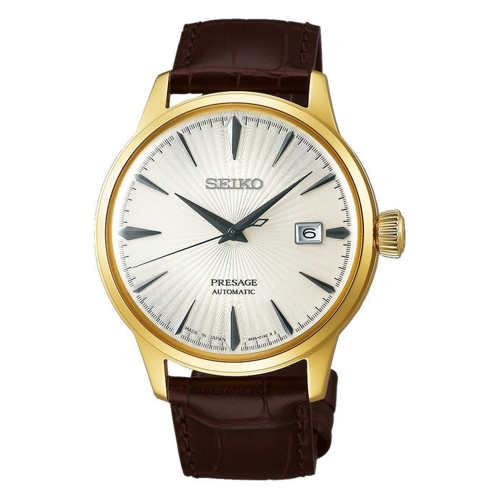 Seiko Presage Automatic Brown Leather Watch SARY076 