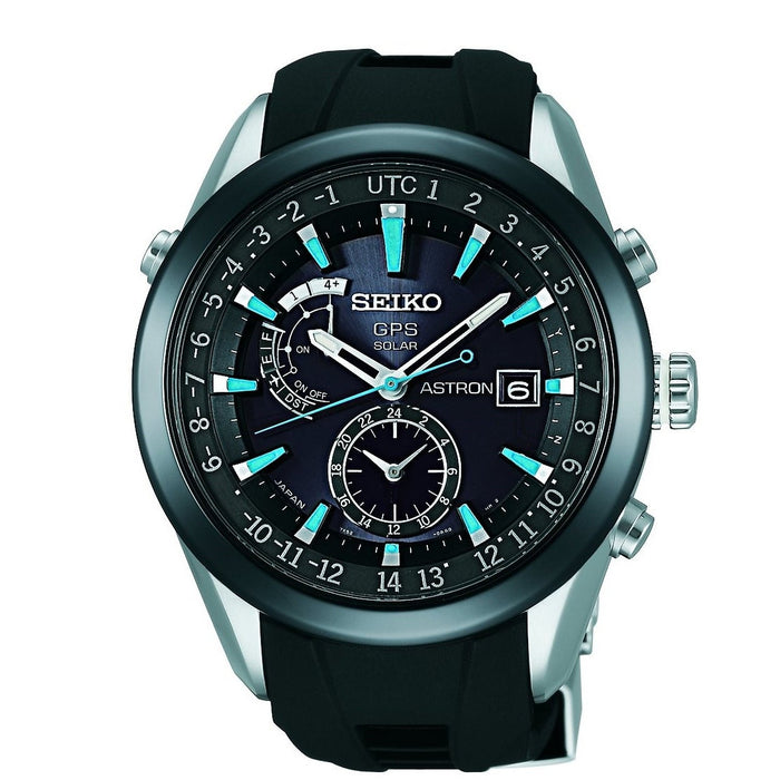 tegnebog Regan Tilbagekaldelse Seiko Astron GPS Solar Limited Edition Solar Two-Tone Silicone Watch S —  12oclock.us