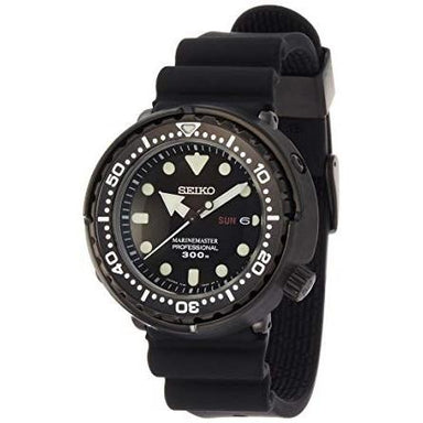 Seiko Prospex Quartz Black Silicone Watch SBBN035 