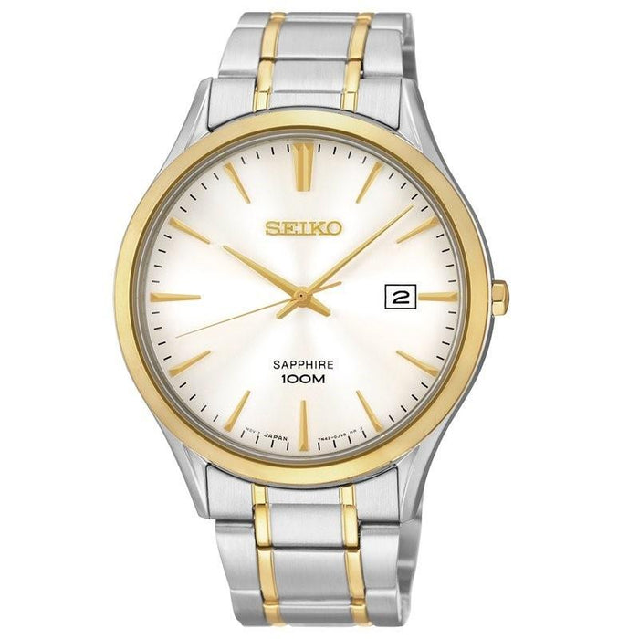 Seiko Classic Quartz Two-Tone Stainless Steel Watch SGEG96 