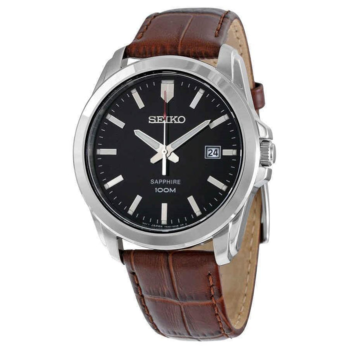 Seiko Neo Classic Quartz Brown Leather Watch SGEH49P2 