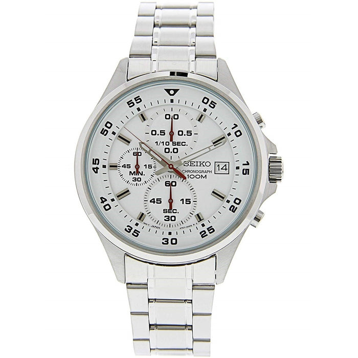 Seiko Classic Quartz Chronograph Stainless Steel Watch SKS623 
