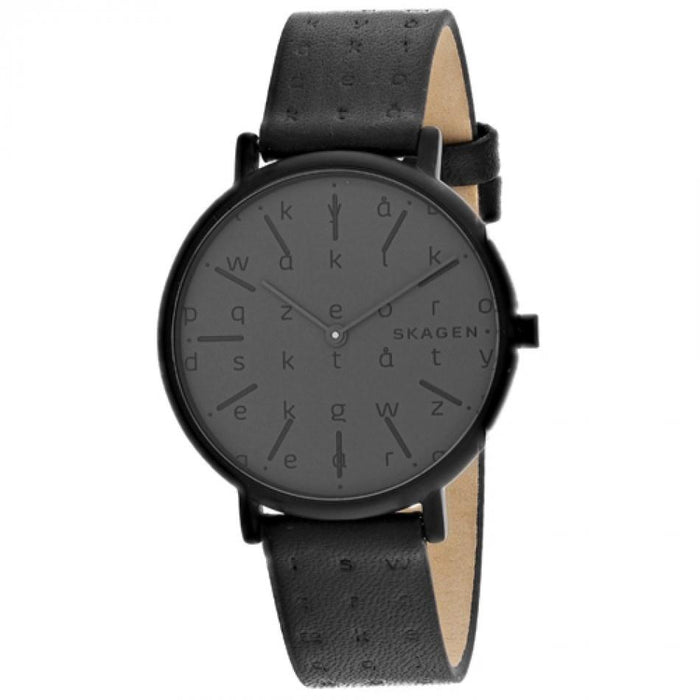 Skagen Signatur Quartz Black Leather Watch SKW2746 