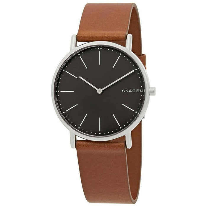 Skagen Signatur Quartz Brown Leather Watch SKW6429 — 12oclock.us