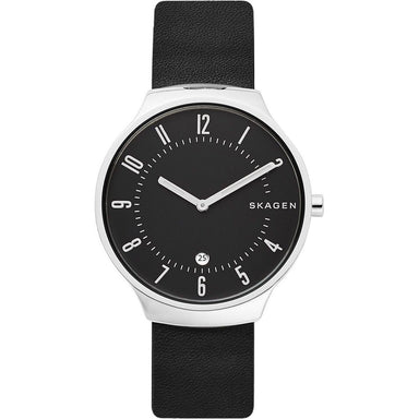 Skagen Grenen Quartz Black Leather Watch SKW6459 