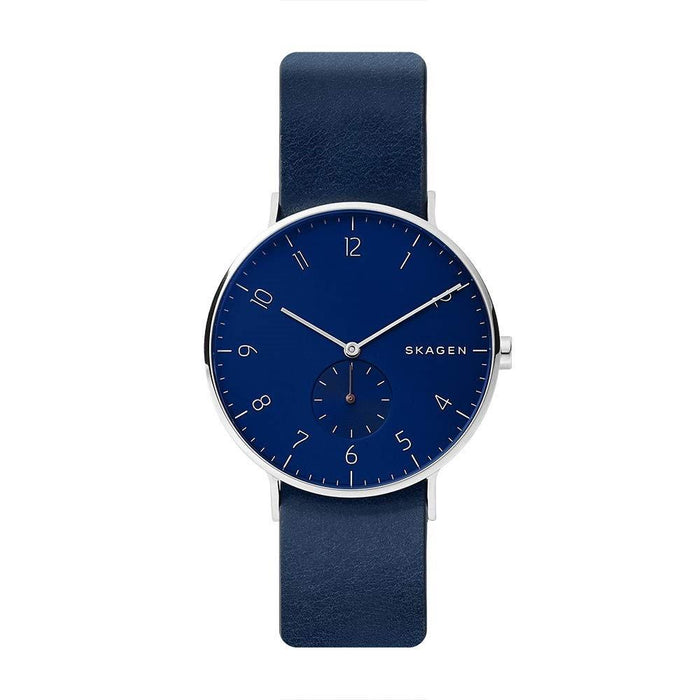 Skagen Aaren Quartz Blue Leather Watch SKW6478 