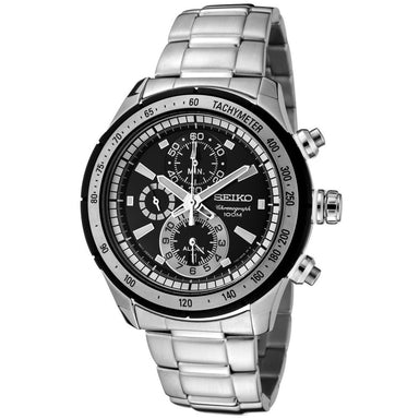 Seiko Criteria Quartz Chronograph Stainless Steel Watch SNAC87 