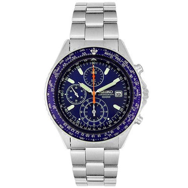 Seiko Casual Quartz Chronograph Stainless Steel Watch SND255 