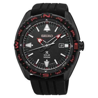 Seiko Prospex Solar Black Rubber Watch SNE425 