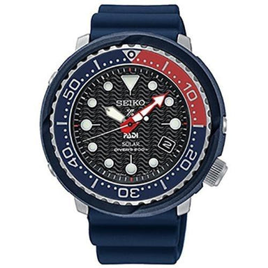 Seiko Prospex Quartz Blue Silicone Watch SNE499 