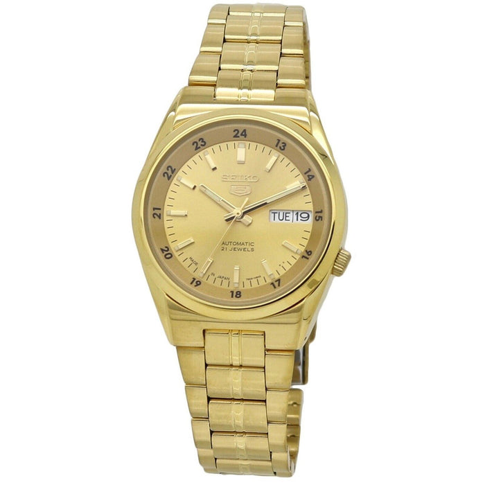 Seiko Seiko 5 Automatic Gold-Tone Stainless Steel Watch SNK574J1 ...
