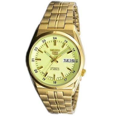 Seiko Seiko 5 Automatic Gold-Tone Stainless Steel Watch SNK578J1 