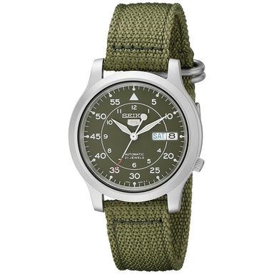 Seiko 5 Automatic Automatic Green Canvas Watch SNK805 