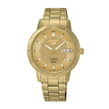 Seiko Series 5 Automatic Gold-Tone Stainless Steel Watch SNK888 