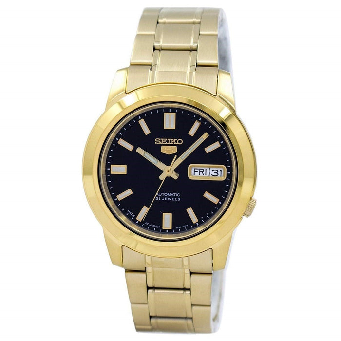 Seiko Seiko 5 Automatic Gold-Tone Stainless Steel Watch SNKK22J1 —